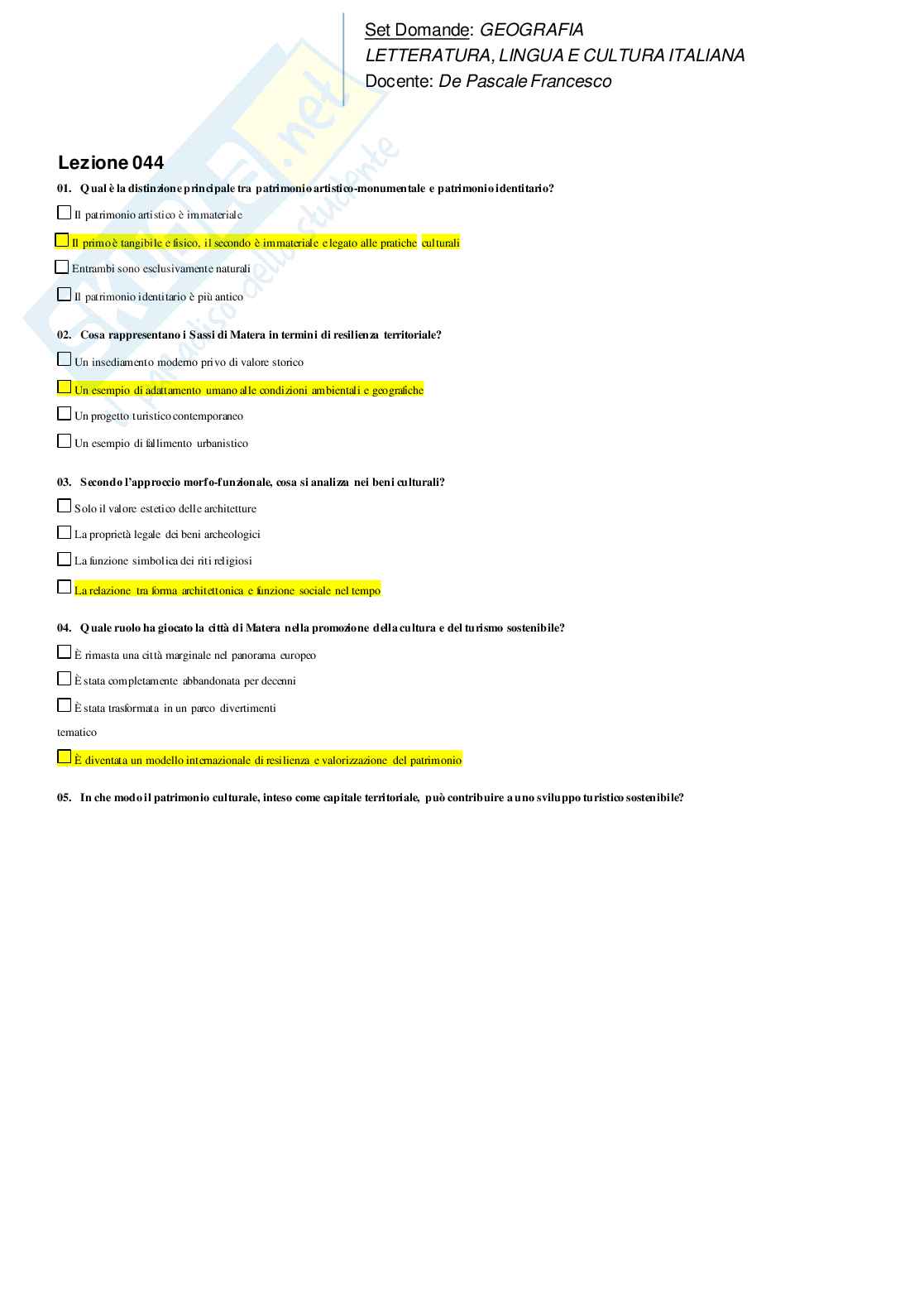 Paniere Geografia Pag. 46