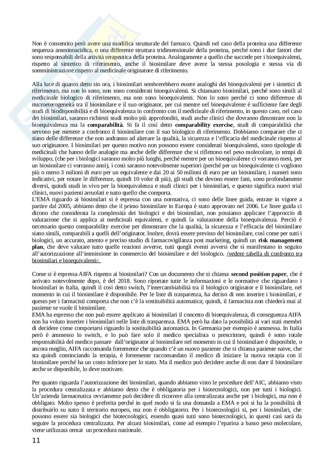 Tecnologia e legislazione farmaceutica 2 e laboratorio di preparazioni fitoterapiche Pag. 11