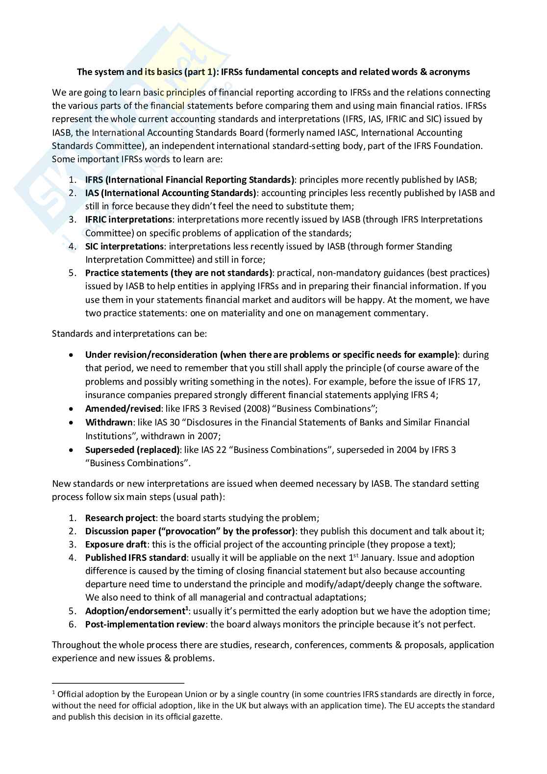 Advanced financial accounting - Appunti completi (ENG) Pag. 2