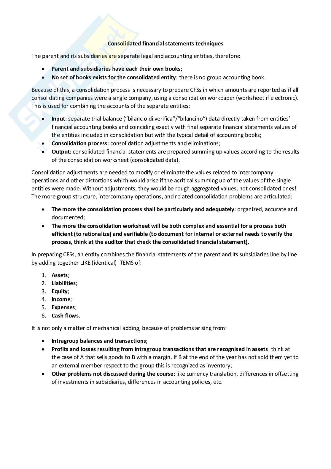 Advanced financial accounting - Appunti completi (ENG) Pag. 36