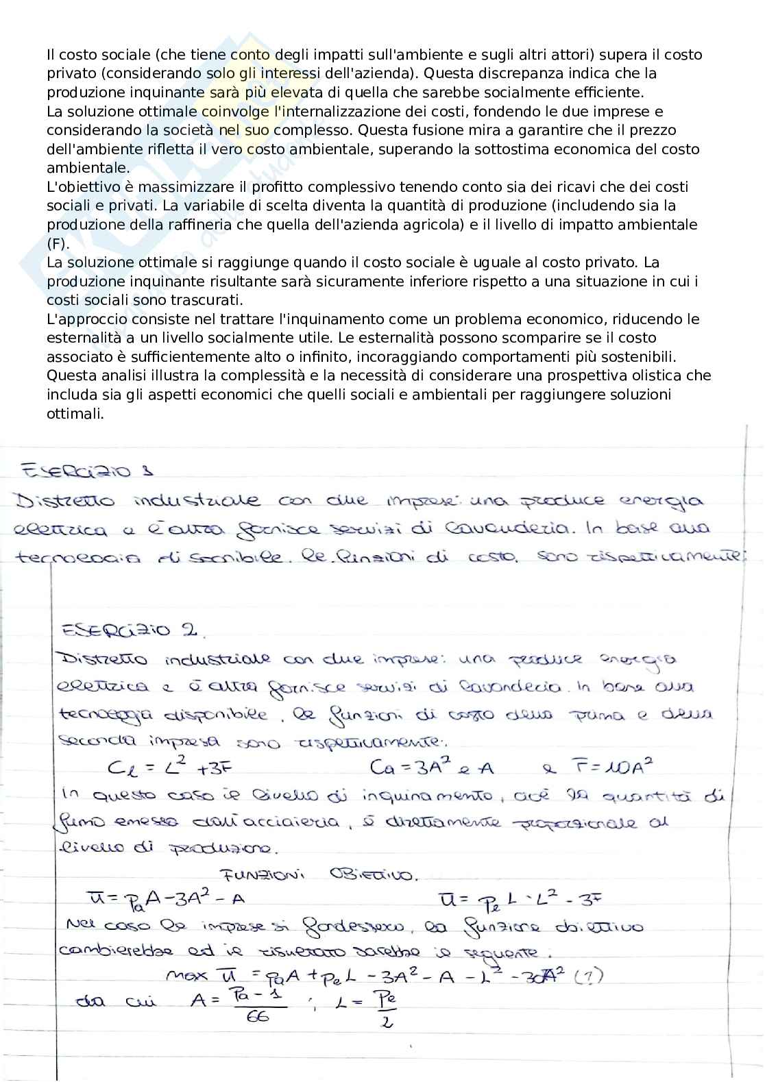 Politica economica ambientale Pag. 26