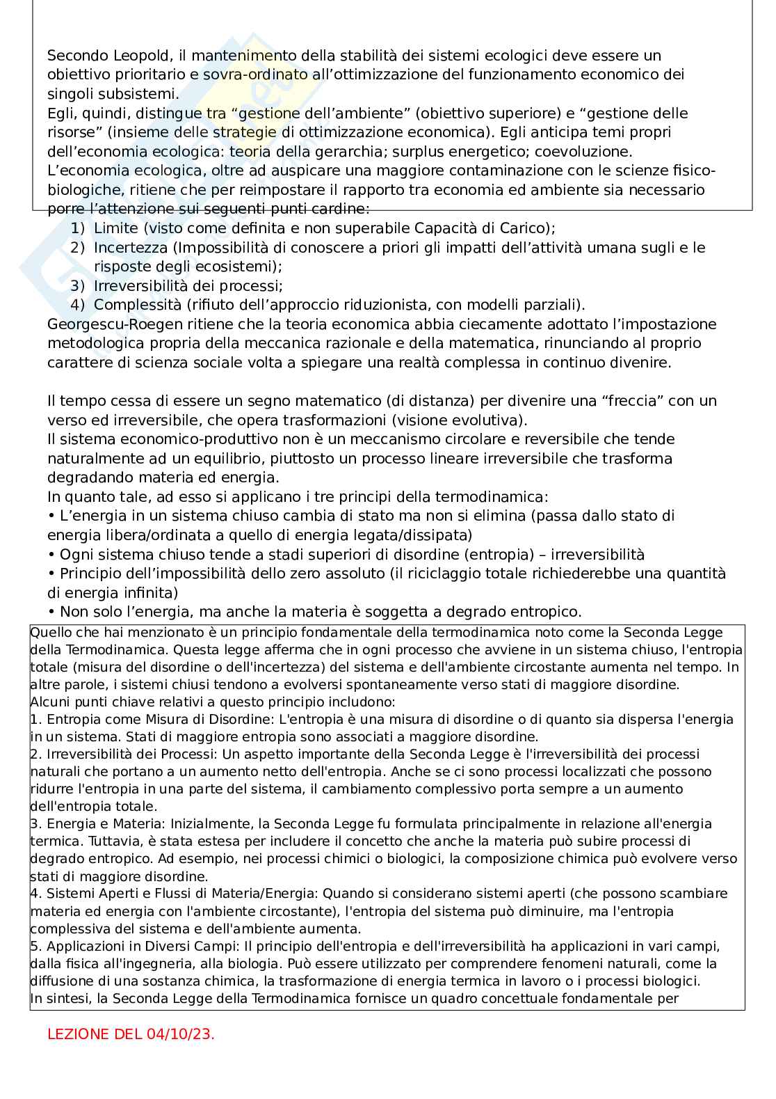 Politica economica ambientale Pag. 6