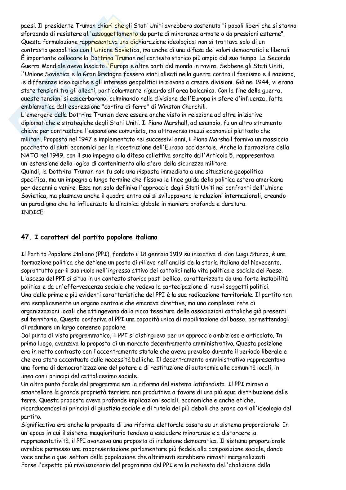 Domande e risposte di Storia contemporanea Pag. 41