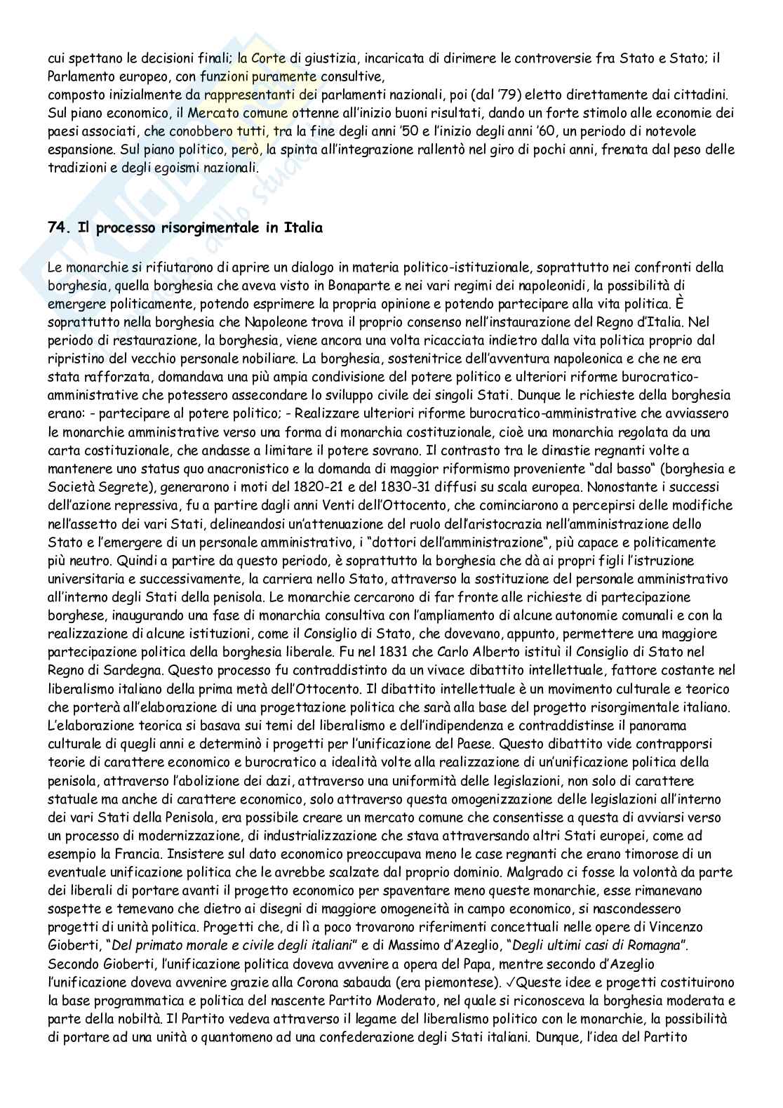 Domande e risposte di Storia contemporanea Pag. 61