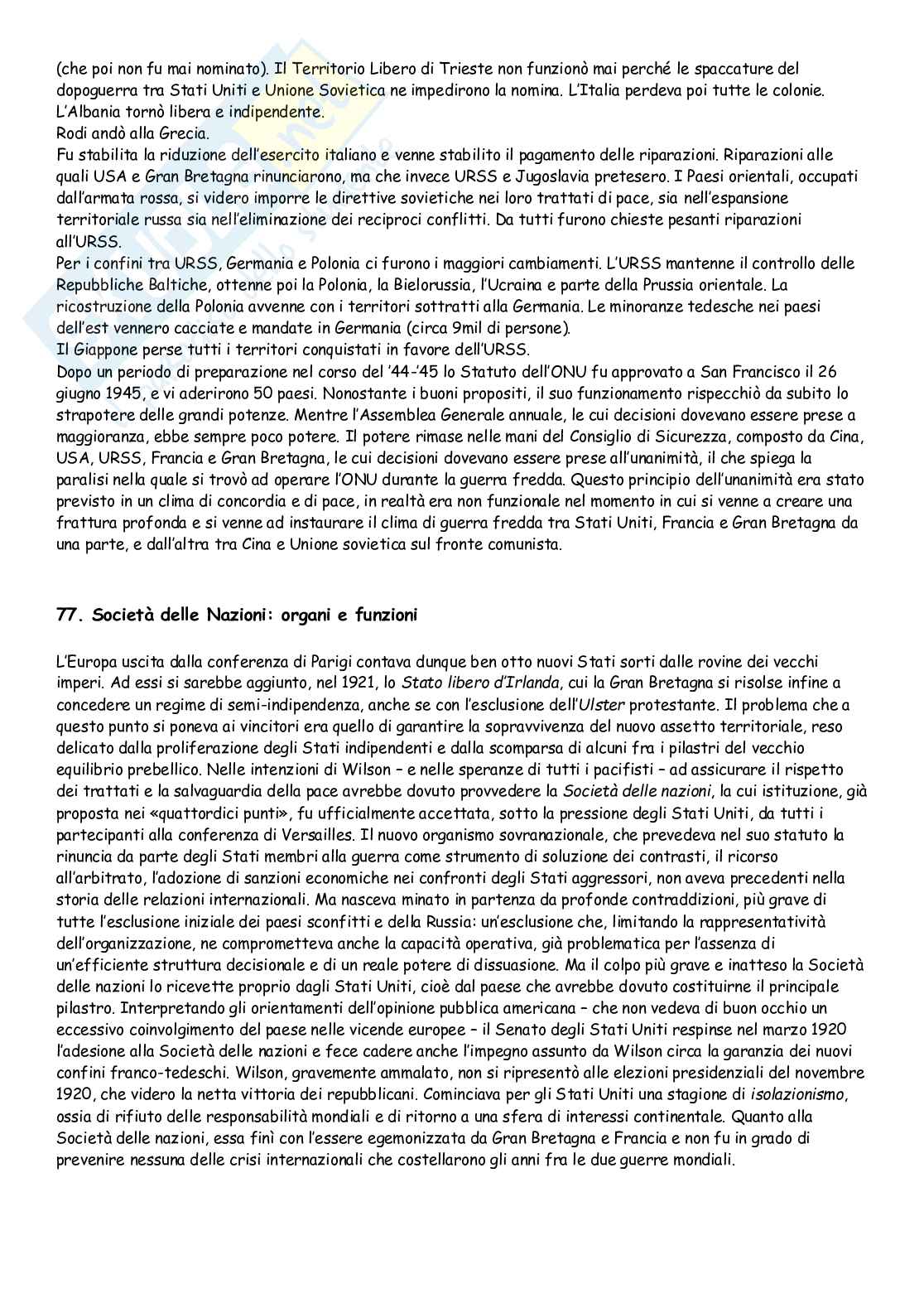 Domande e risposte di Storia contemporanea Pag. 66