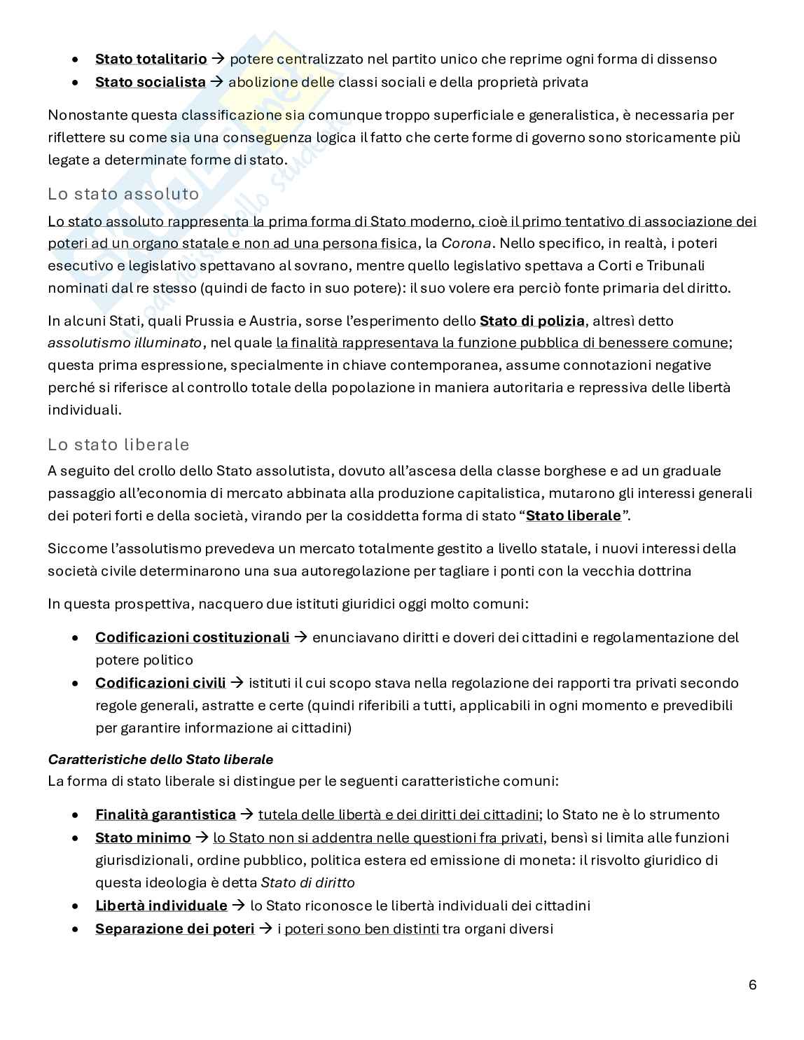 Riassunto esame Diritto pubblico, Prof. Carboni Giuliana, libro consigliato Diritto pubblico (23° edizione), Bin, Pitruzzella Pag. 6