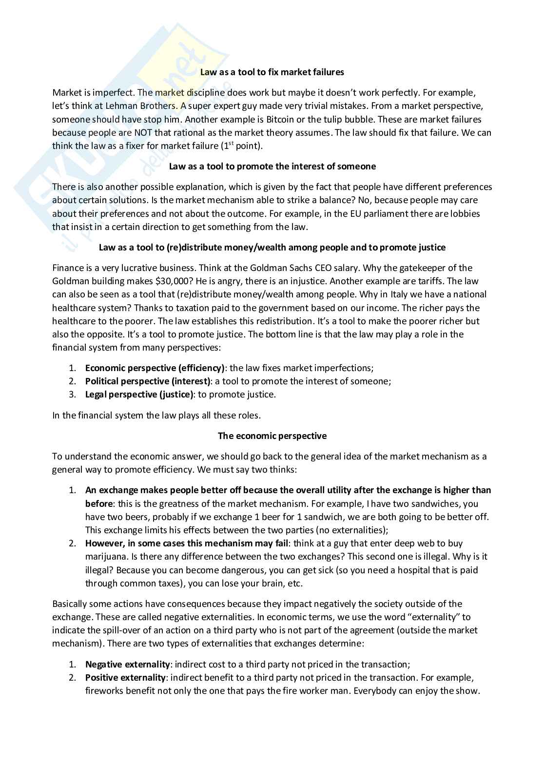 Principles of financial regulation - Appunti completi (ENG) Pag. 11