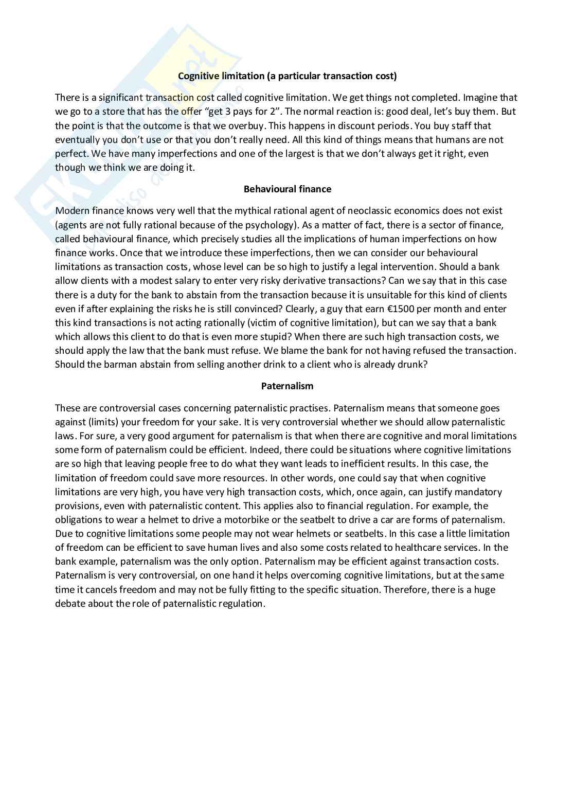 Principles of financial regulation - Appunti completi (ENG) Pag. 16