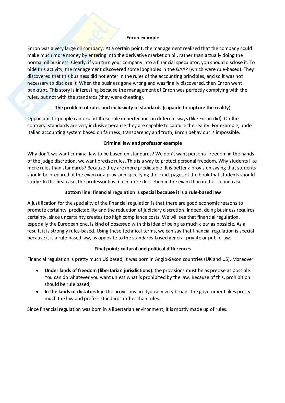 Principles of financial regulation - Appunti completi (ENG) Pag. 21