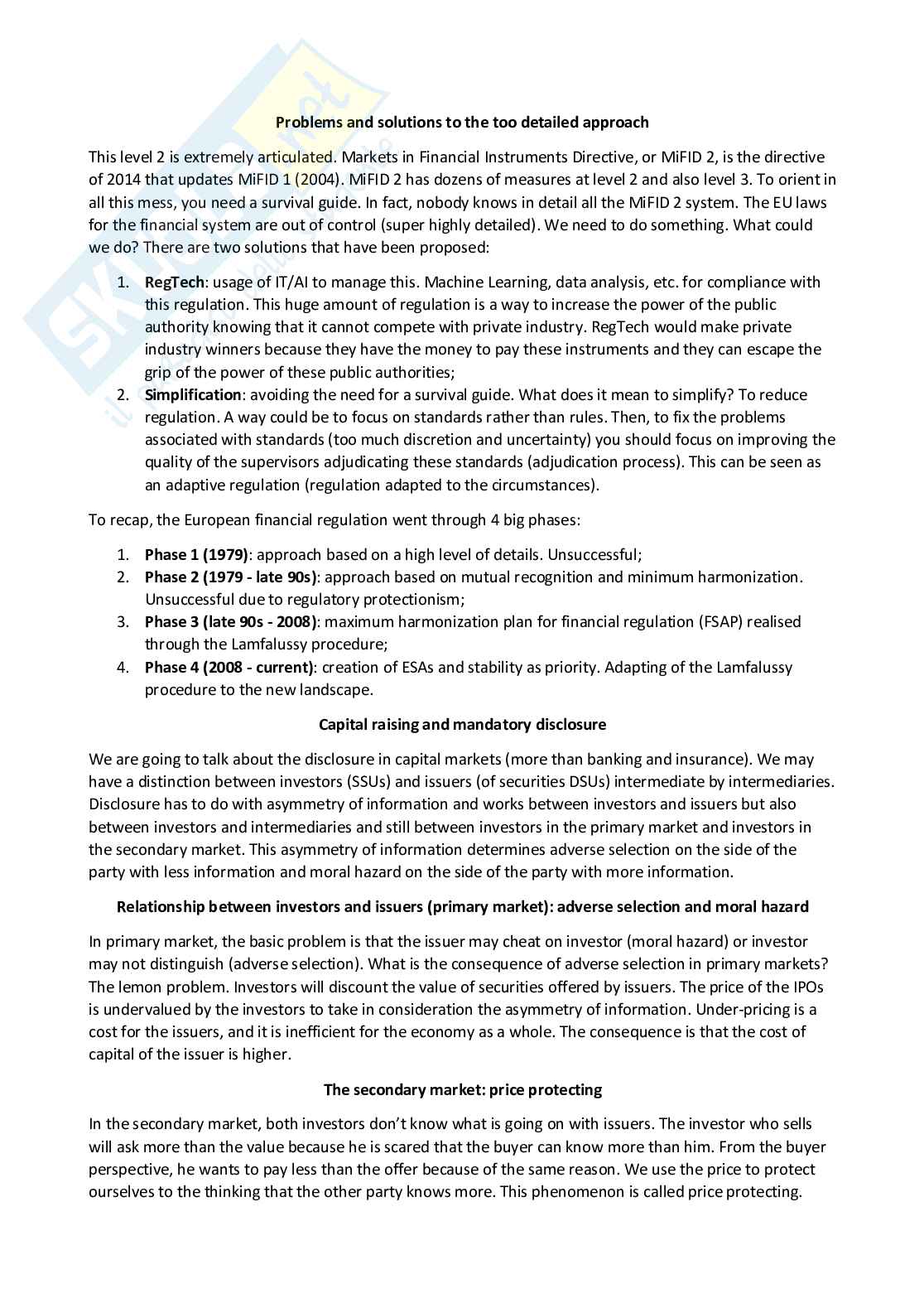 Principles of financial regulation - Appunti completi (ENG) Pag. 31