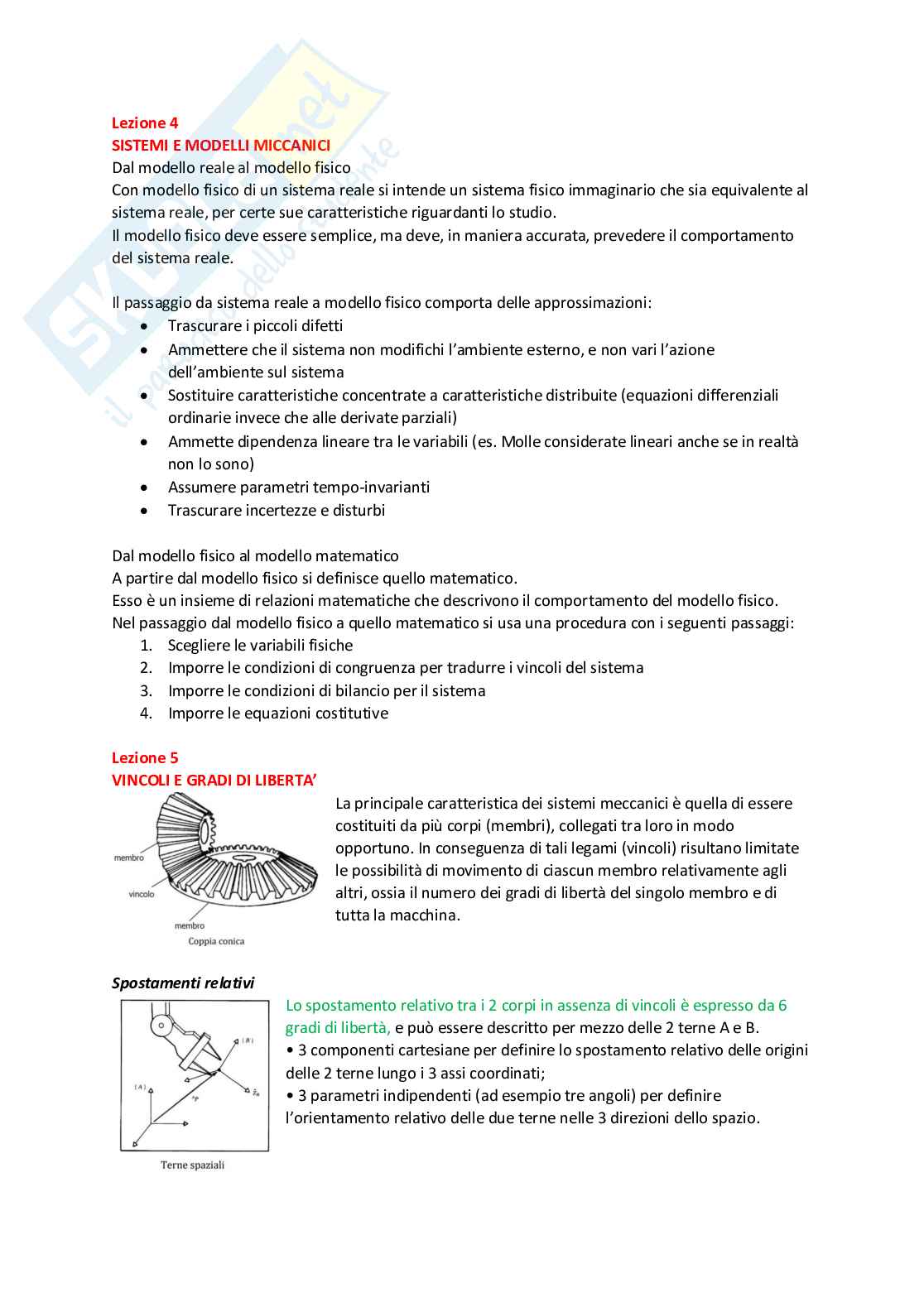 Lezioni di Meccanica applicata Pag. 6