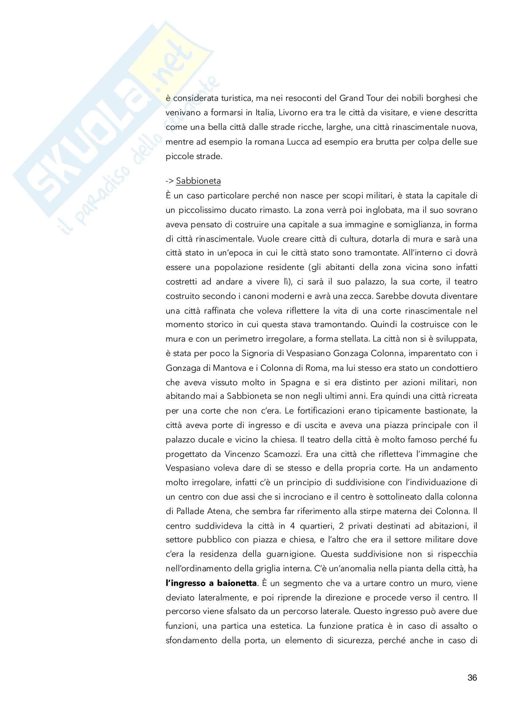 Appunti di Storia della città Pag. 36