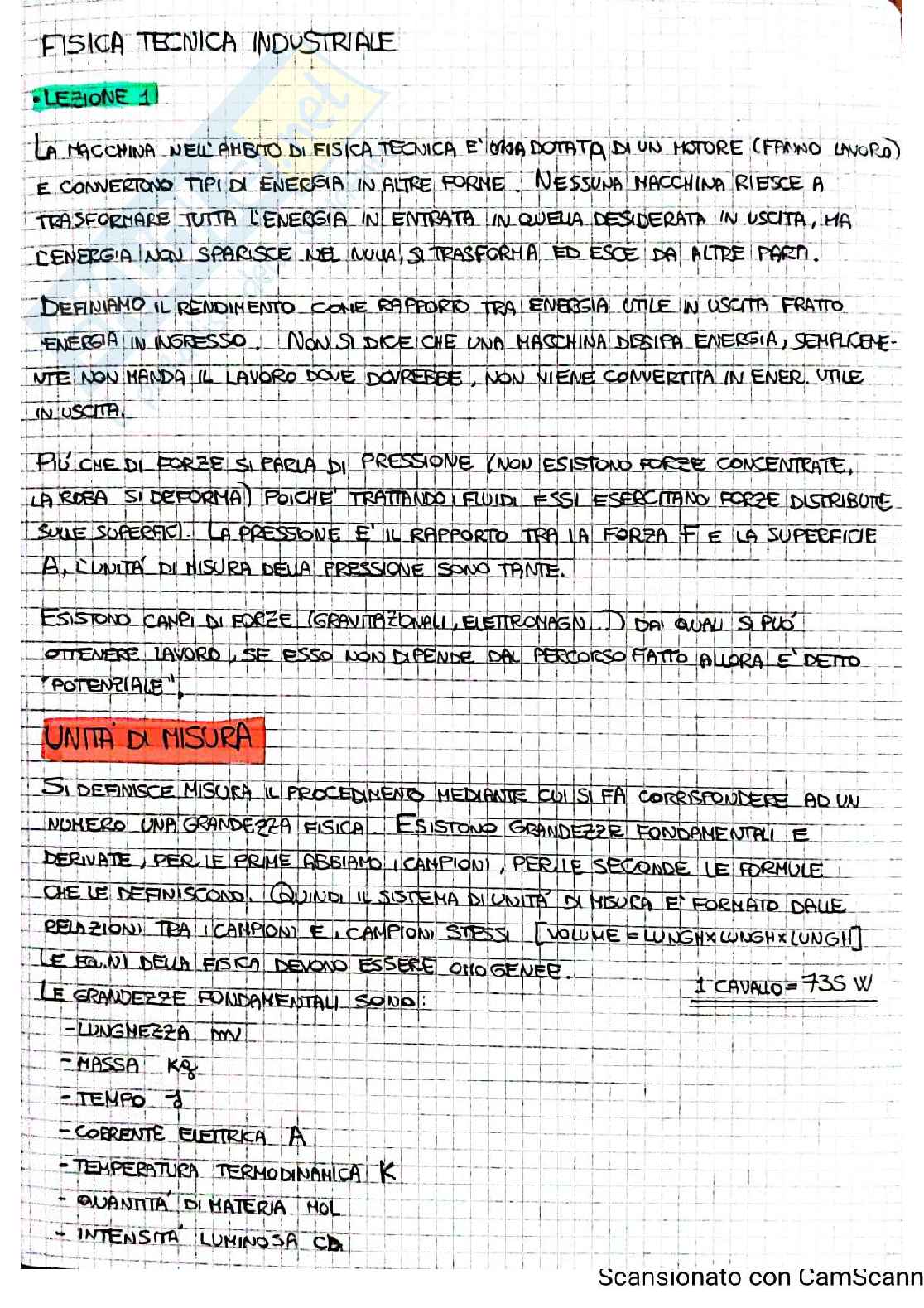 Fisica Tecnica industriale Pag. 1