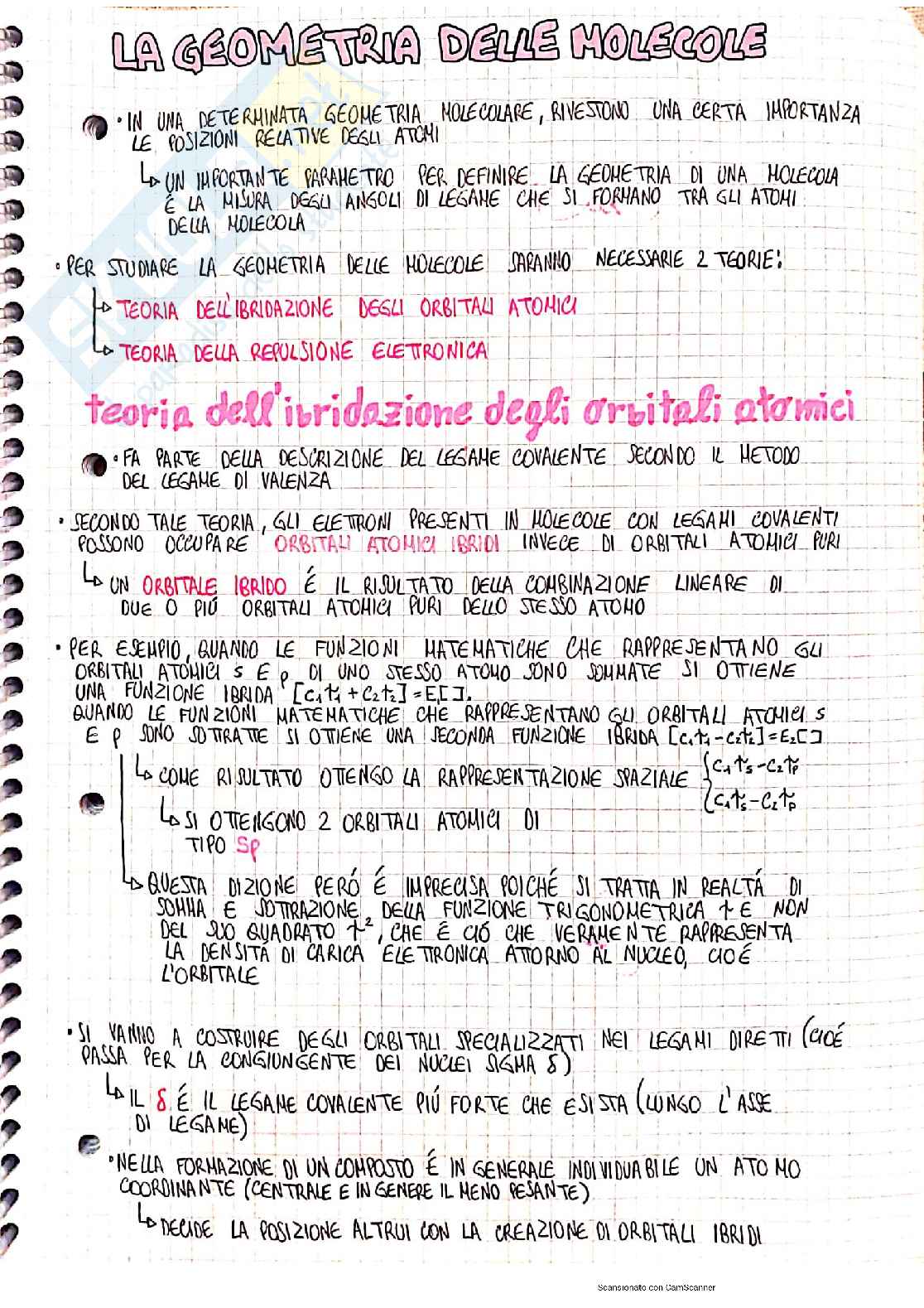Geometria delle molecole Pag. 1