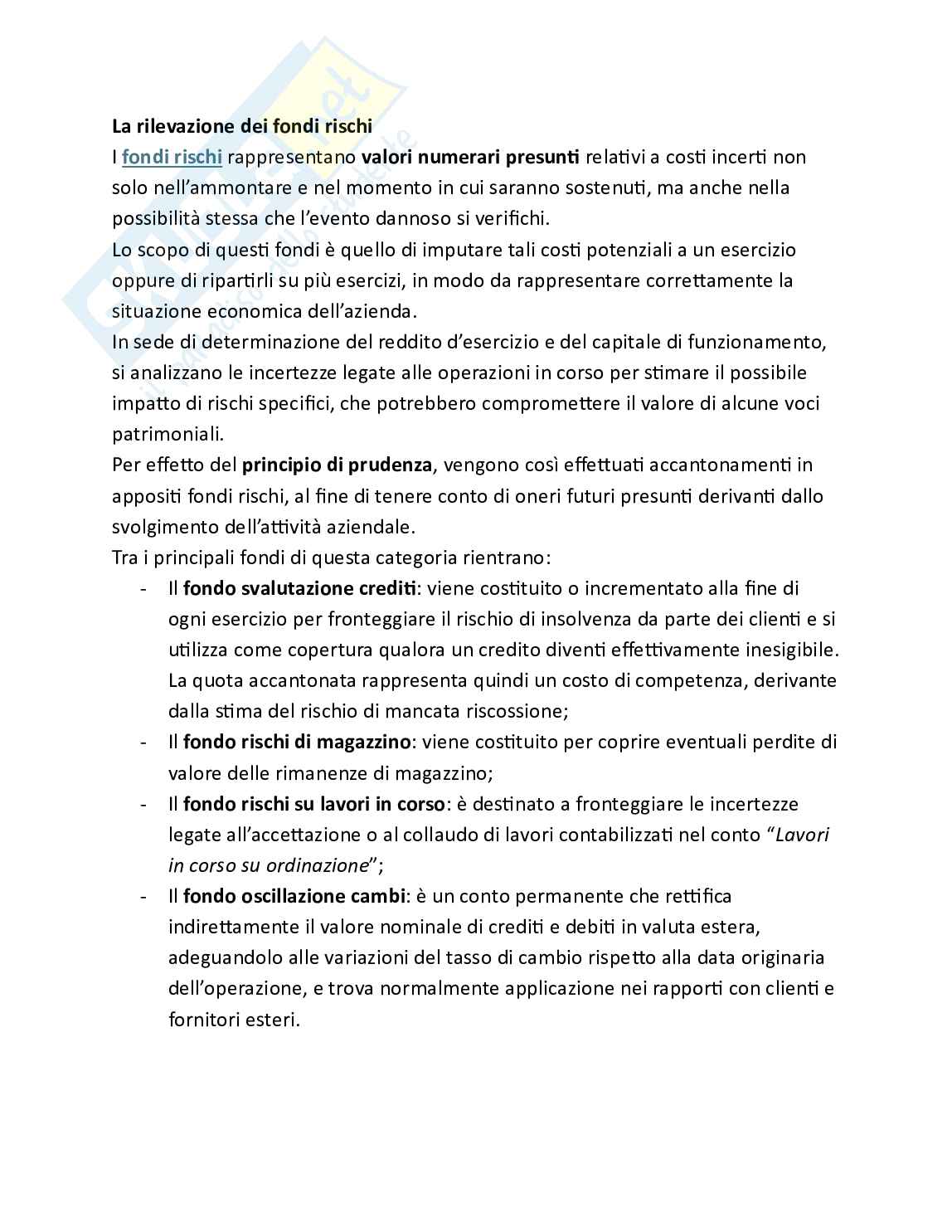 Economia aziendale - Pratica, parte 2 - Le scritture di assestamento Pag. 6