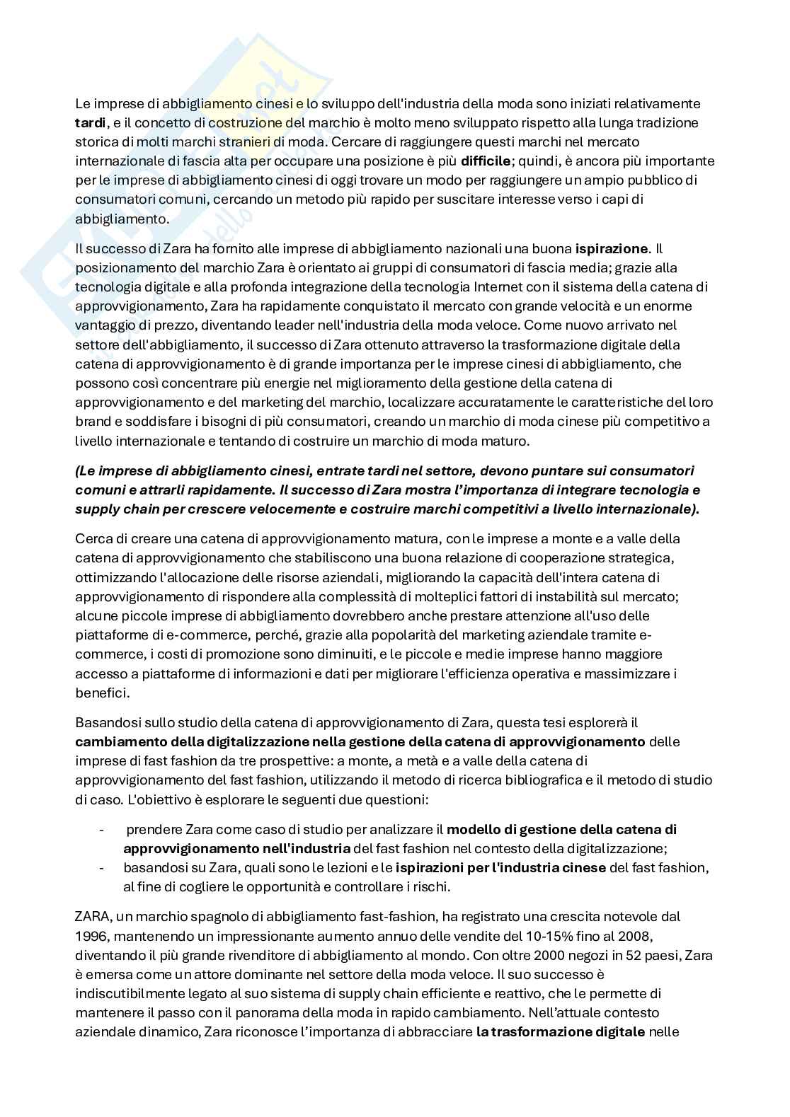 Caso studio per esame Management  Pag. 6