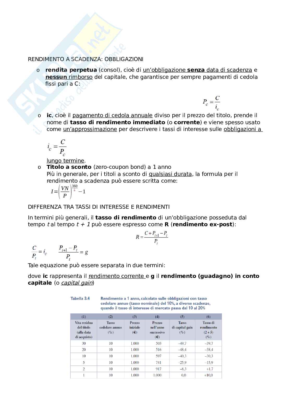 Esercitazioni Economia del sistema finanziario Pag. 11