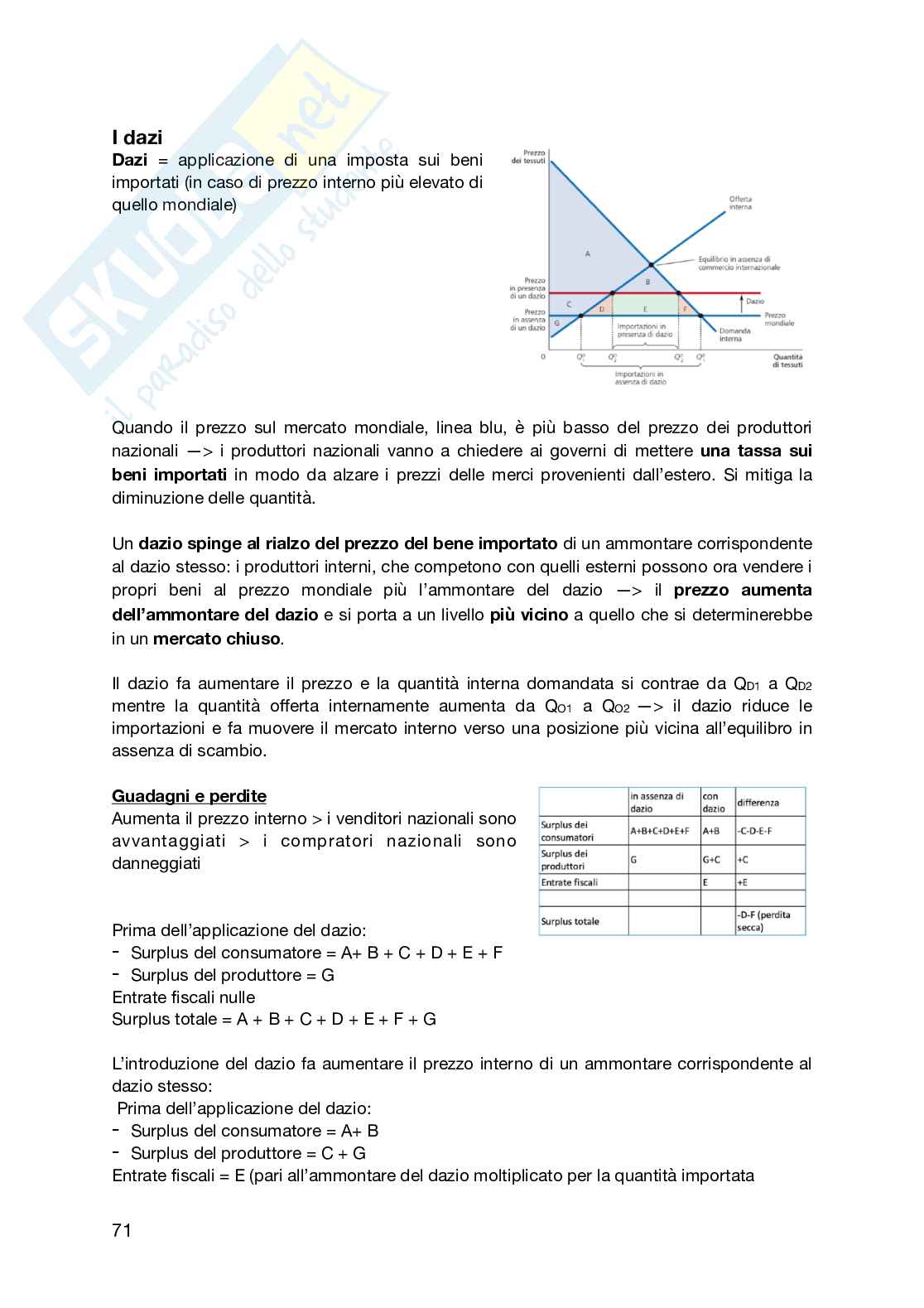Riassunto esame Economia politica, Prof. Tassinari Mattia, libro consigliato L'essenziale di economia , Mankiw Pag. 71