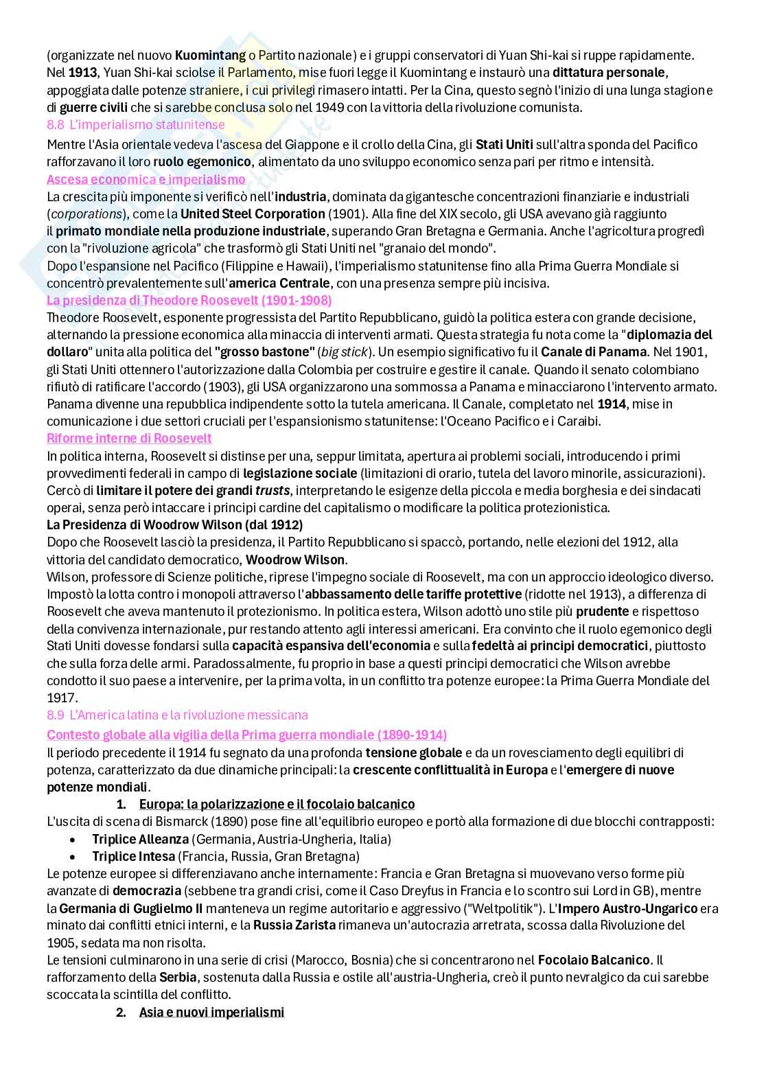 Riassunto esame Storia contemporanea, Prof. Fioravanzo Monica, libro consigliato Il mondo contemporaneo dal 1848 ad oggi, Sabatucci, Vidotto Pag. 36