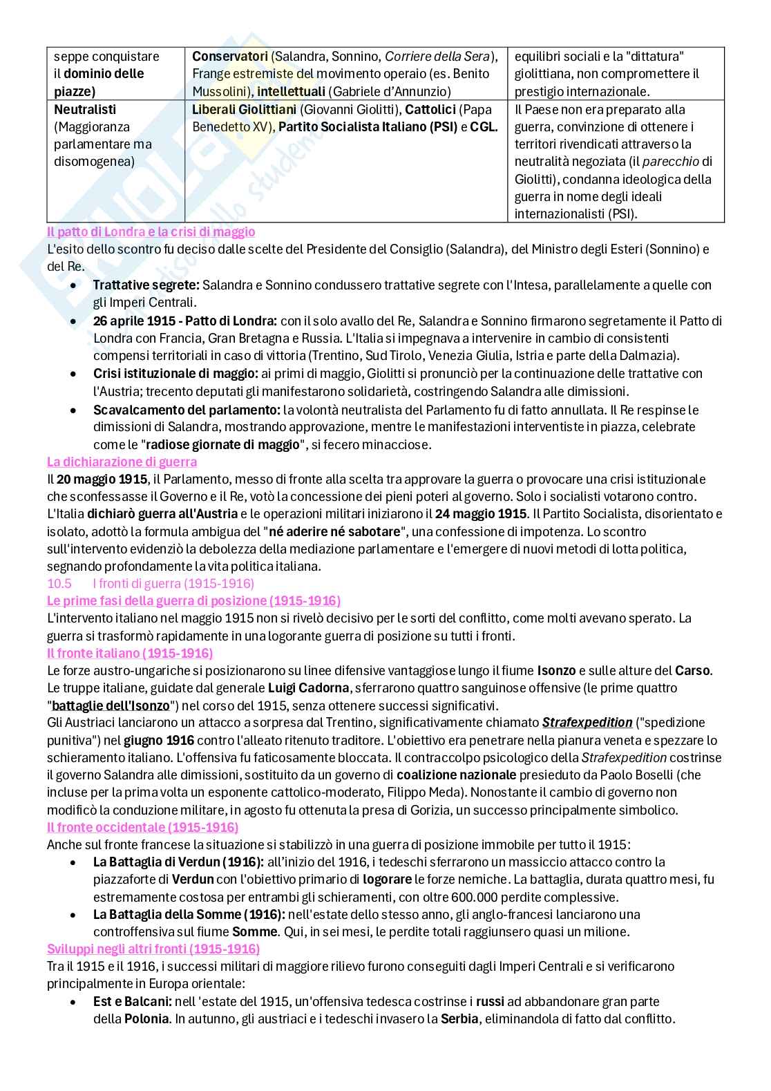 Riassunto esame Storia contemporanea, Prof. Fioravanzo Monica, libro consigliato Il mondo contemporaneo dal 1848 ad oggi, Sabatucci, Vidotto Pag. 46