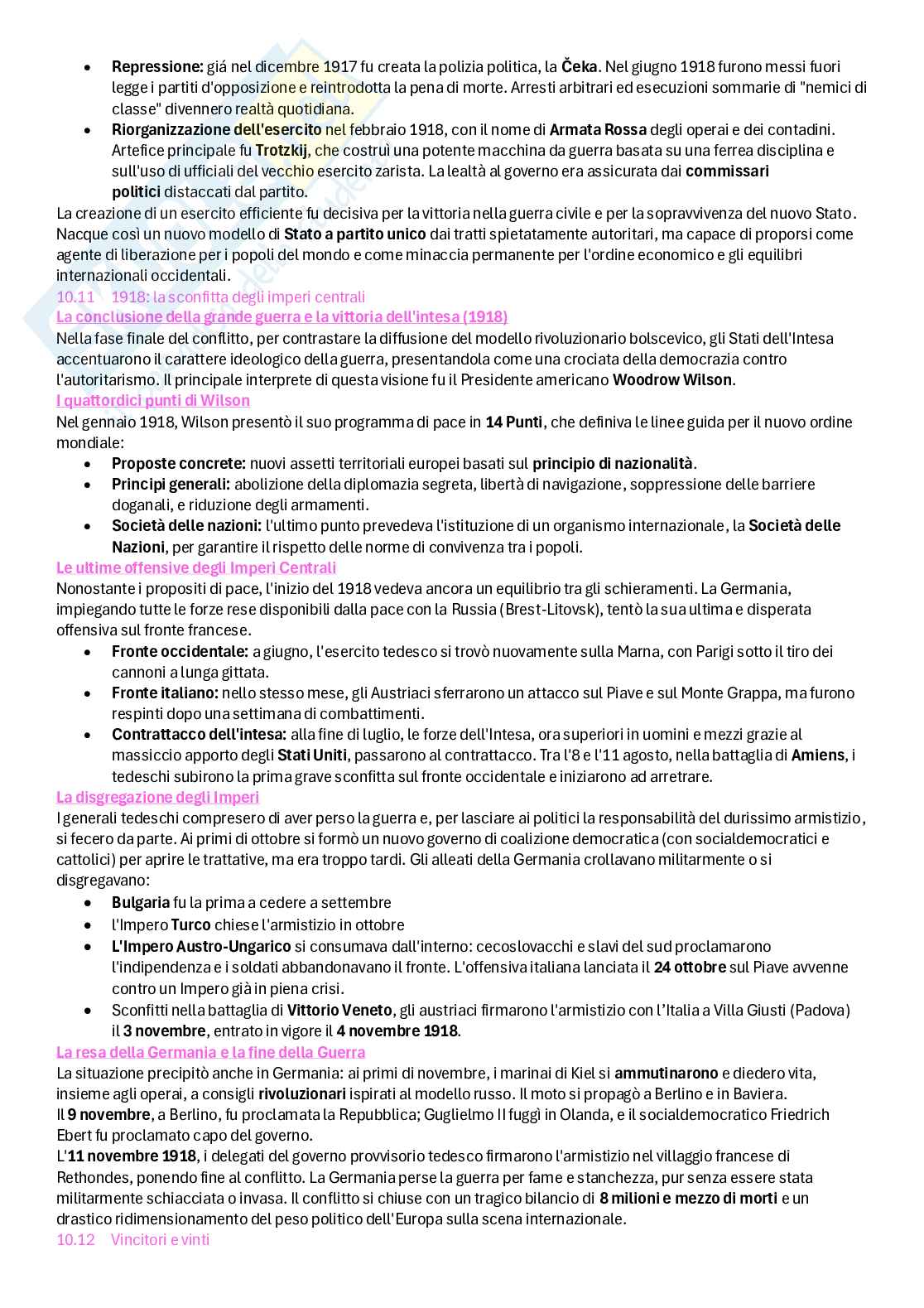 Riassunto esame Storia contemporanea, Prof. Fioravanzo Monica, libro consigliato Il mondo contemporaneo dal 1848 ad oggi, Sabatucci, Vidotto Pag. 51