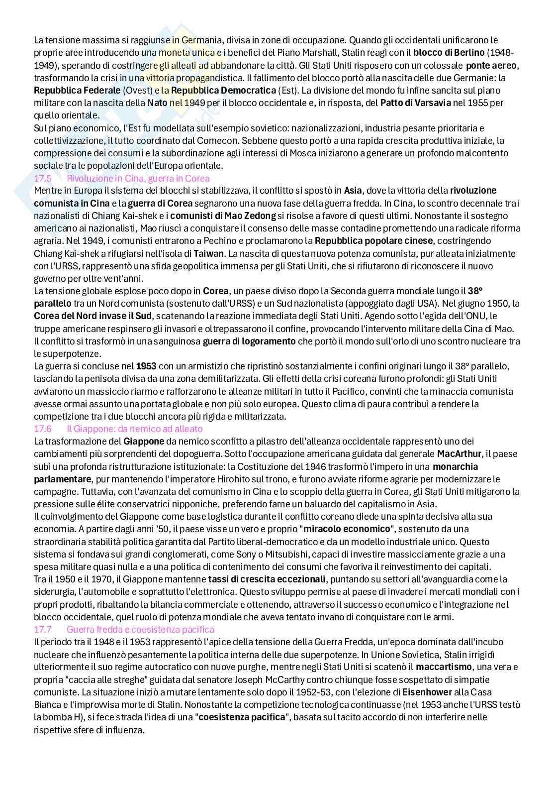 Riassunto esame Storia contemporanea, Prof. Fioravanzo Monica, libro consigliato Il mondo contemporaneo dal 1848 ad oggi, Sabatucci, Vidotto Pag. 86