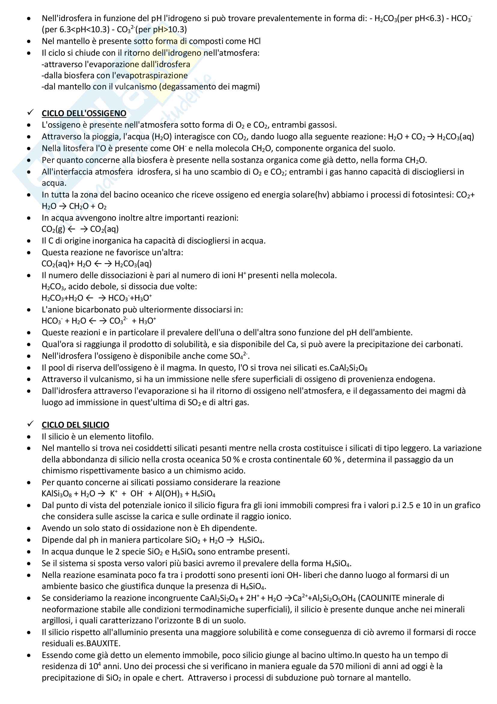 Geochimica chimismo Pag. 2