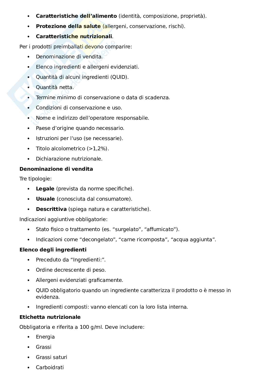 Chimica degli alimenti: appunti schematici Pag. 26