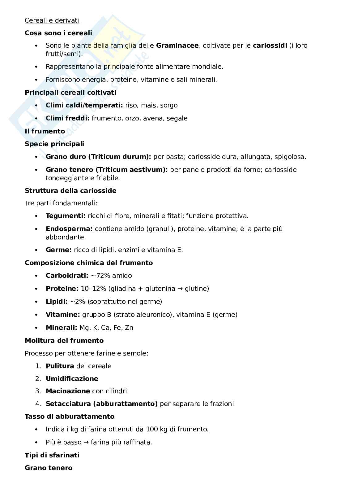 Chimica degli alimenti: appunti schematici Pag. 36