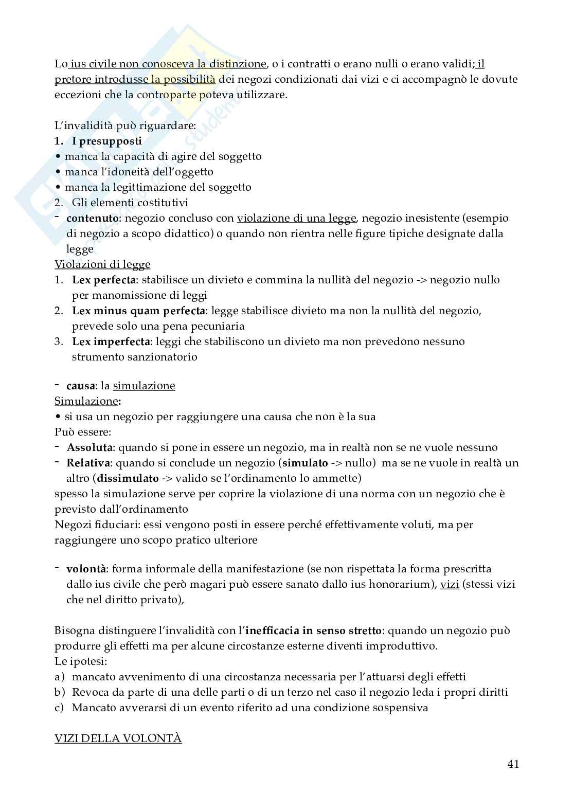 Riassunto esame Istituzioni di diritto romano , Prof. Pulitanò Francesca, libro consigliato Istitutiones iuris romani, Gnoli, Fragnoli  Pag. 41