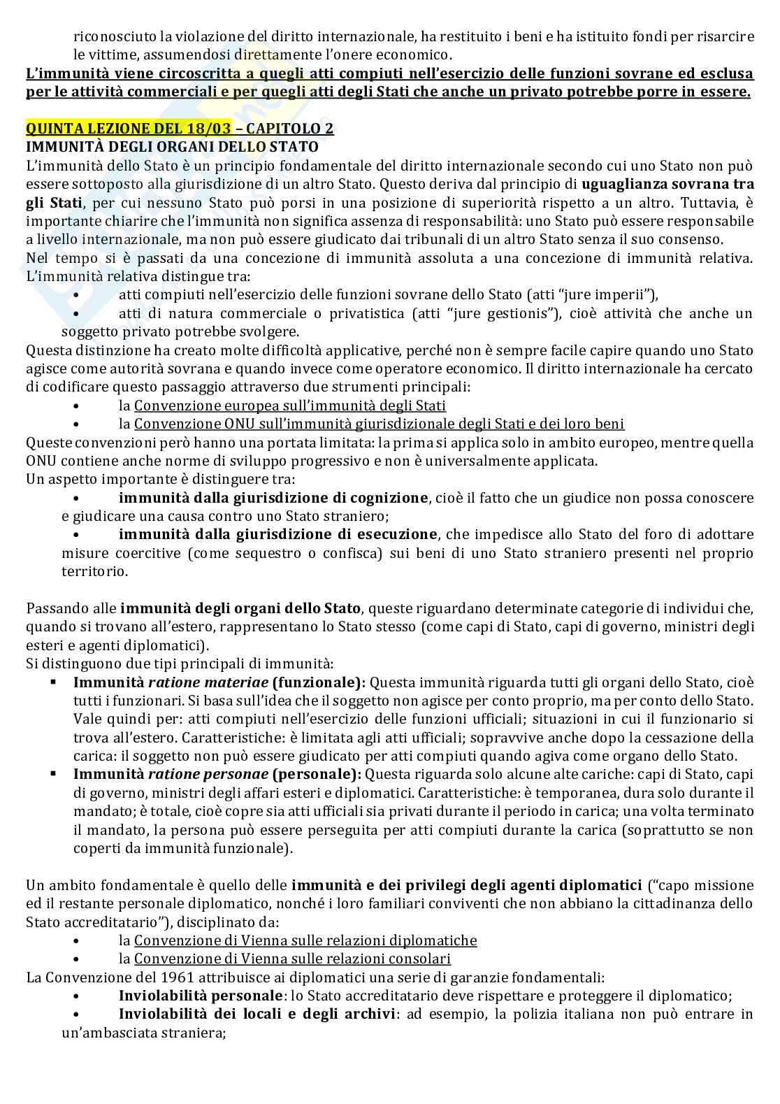 Riassunto esame Diritto delle organizzazioni internazionali, Prof. Caracciolo Antonia, libro consigliato Diritto internazionale, parte speciale , Laenza, Caracciolo Pag. 11