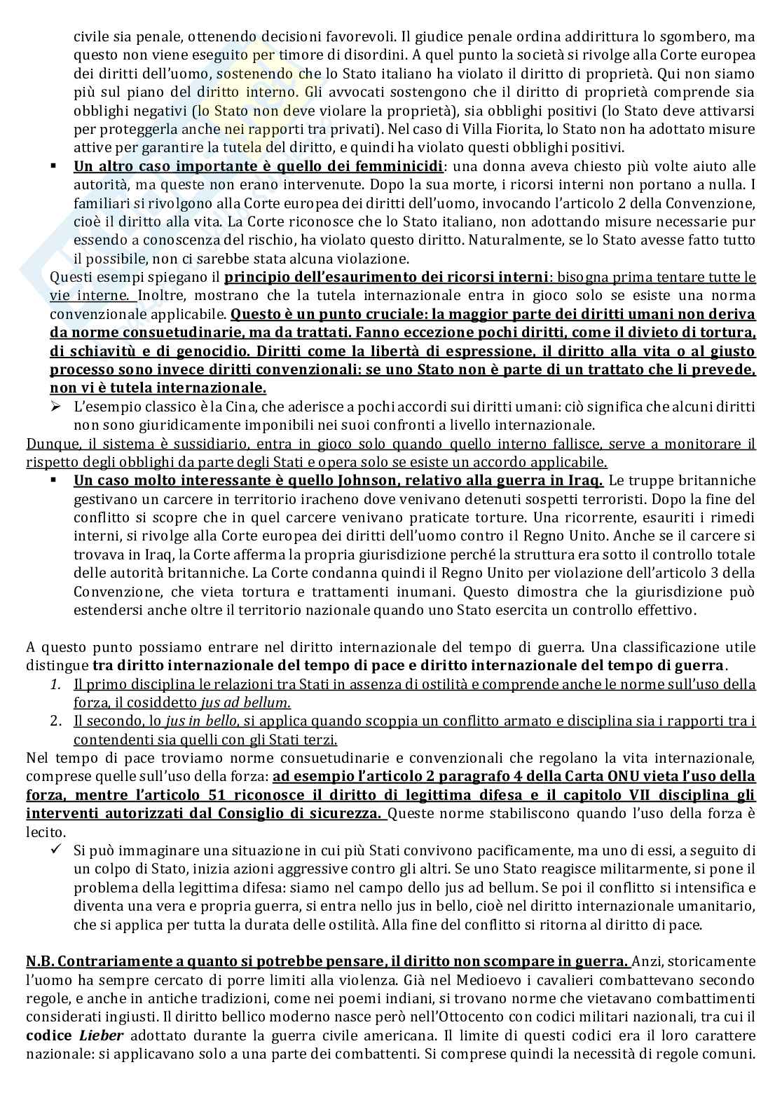 Riassunto esame Diritto delle organizzazioni internazionali, Prof. Caracciolo Antonia, libro consigliato Diritto internazionale, parte speciale , Laenza, Caracciolo Pag. 21