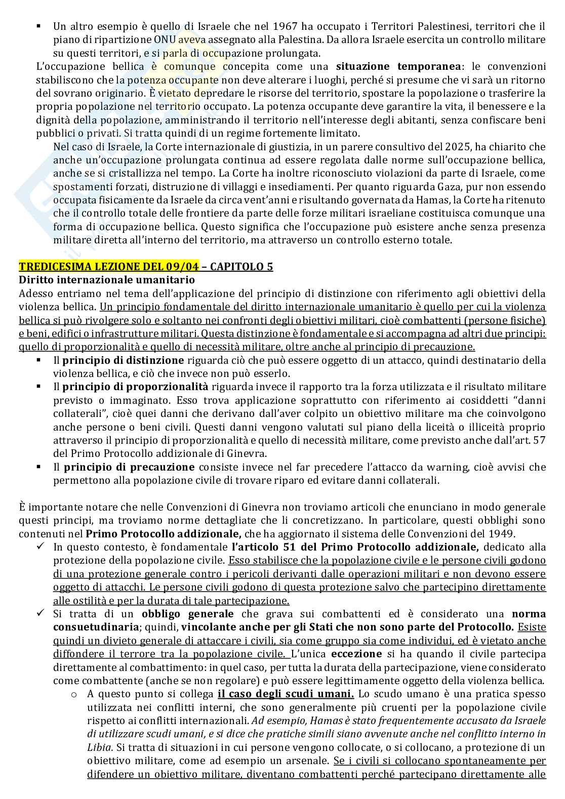 Riassunto esame Diritto delle organizzazioni internazionali, Prof. Caracciolo Antonia, libro consigliato Diritto internazionale, parte speciale , Laenza, Caracciolo Pag. 26