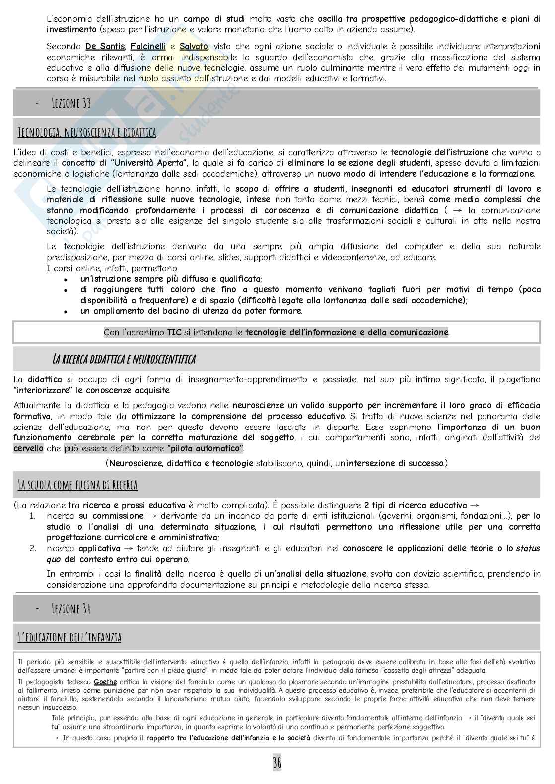 Riassunto di Pedagogia generale e sociale Pag. 36