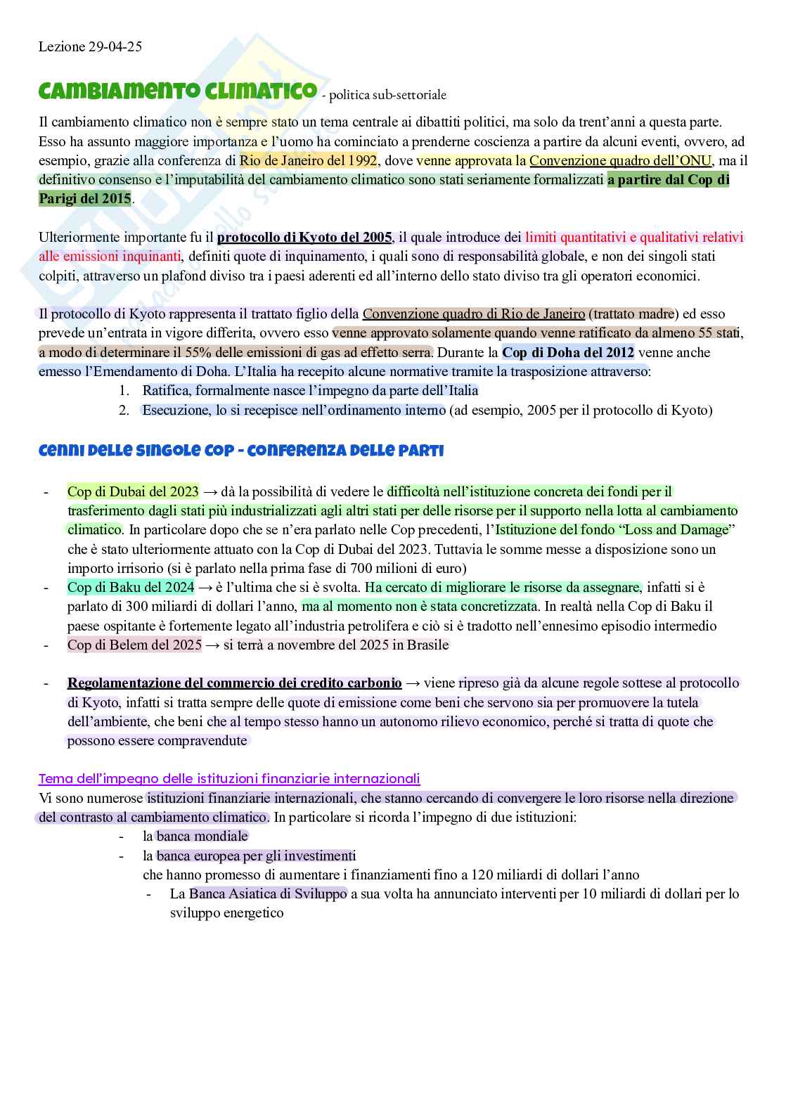 Elementi di diritto dell’ambiente Pag. 1
