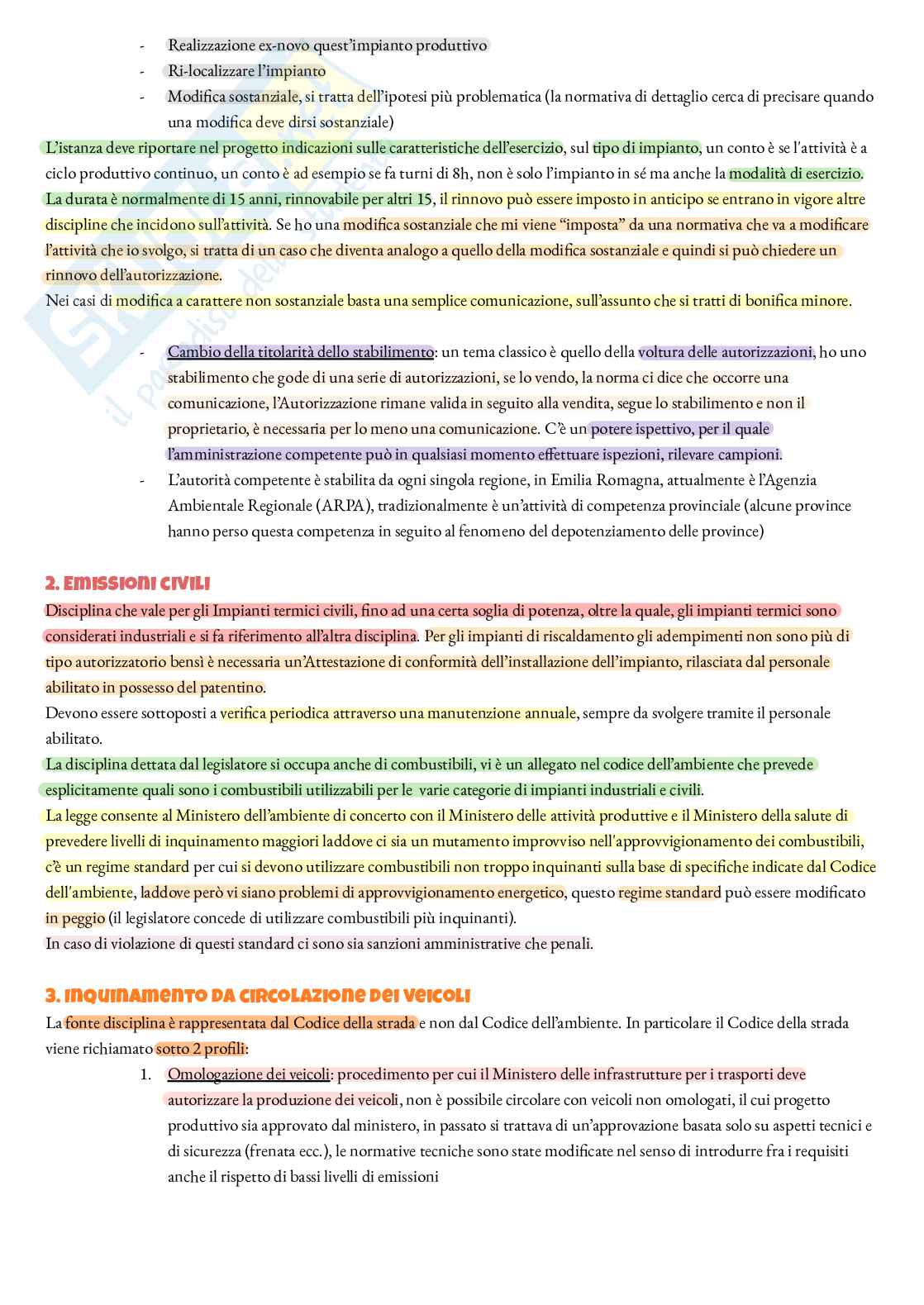 Elementi di diritto dell’ambiente Pag. 11