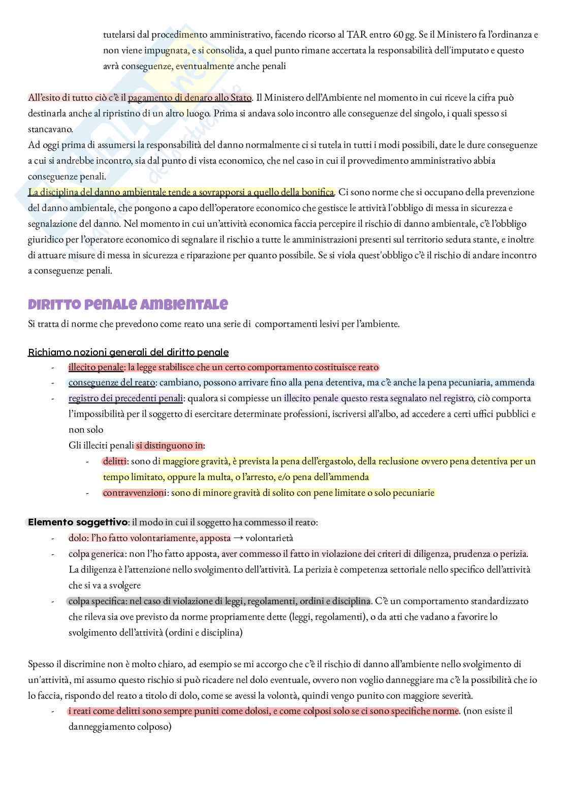 Elementi di diritto dell’ambiente Pag. 26