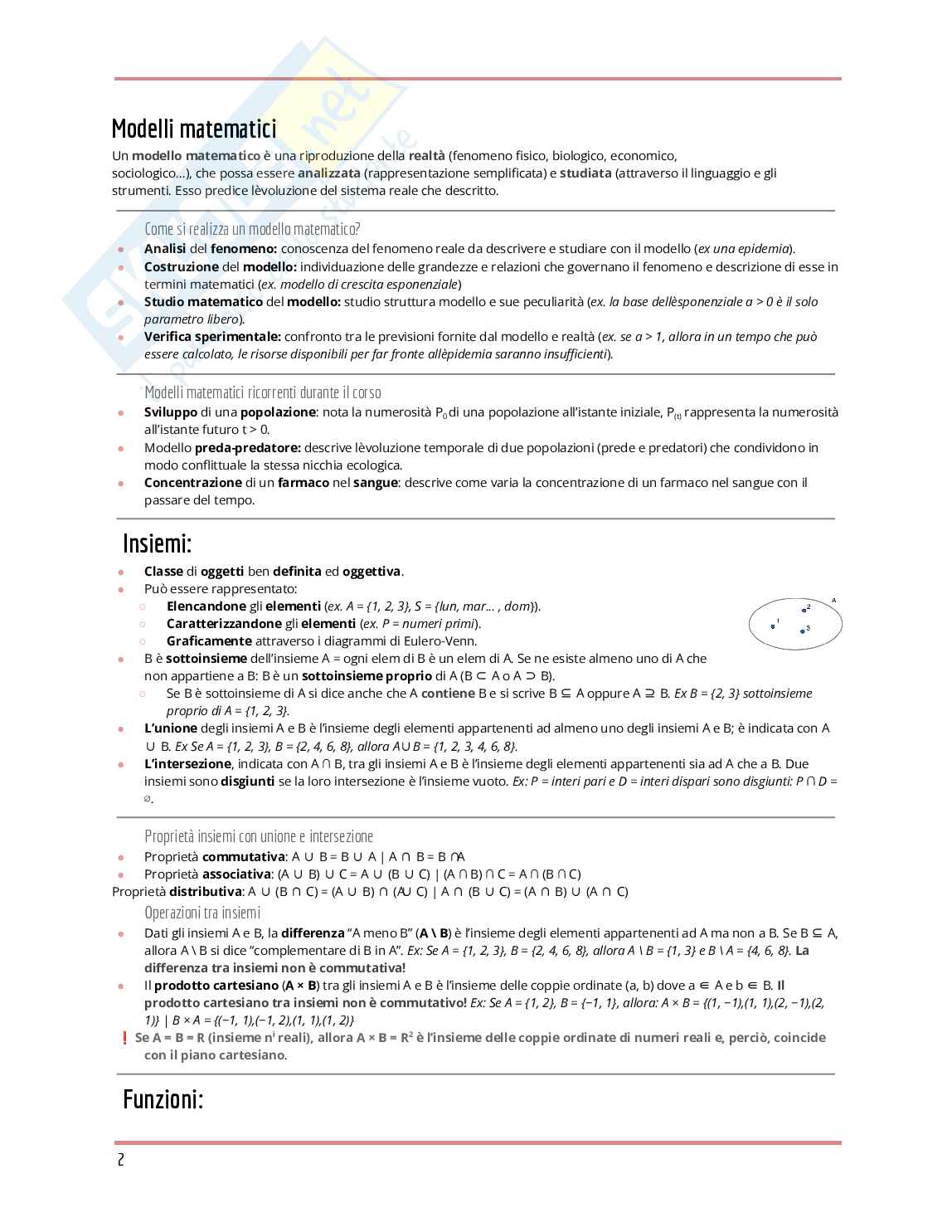 Appunti Matematica Pag. 2