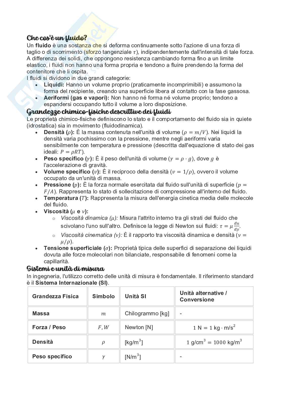 Argomenti di Idraulica Pag. 2