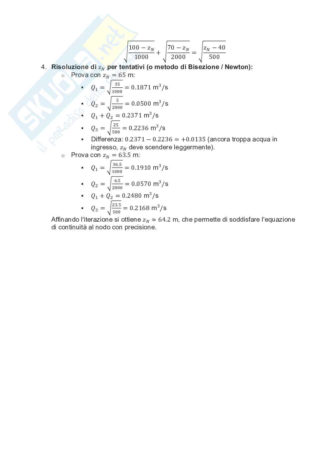 Argomenti di Idraulica Pag. 26