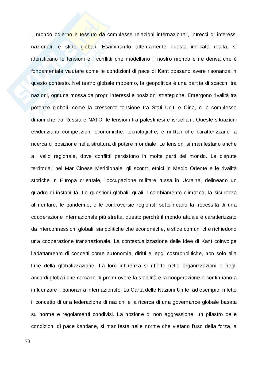 Per la pace perpetua. Eredità filosofica ed attualità del pensiero kantiano Pag. 81