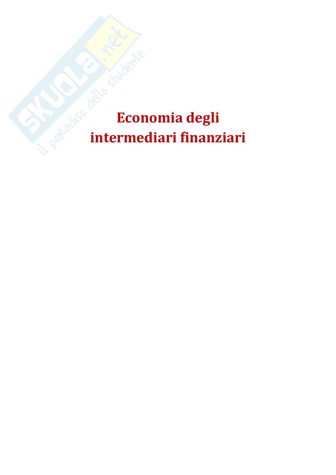Appuni Economia degli intermediari finanziari Pag. 1