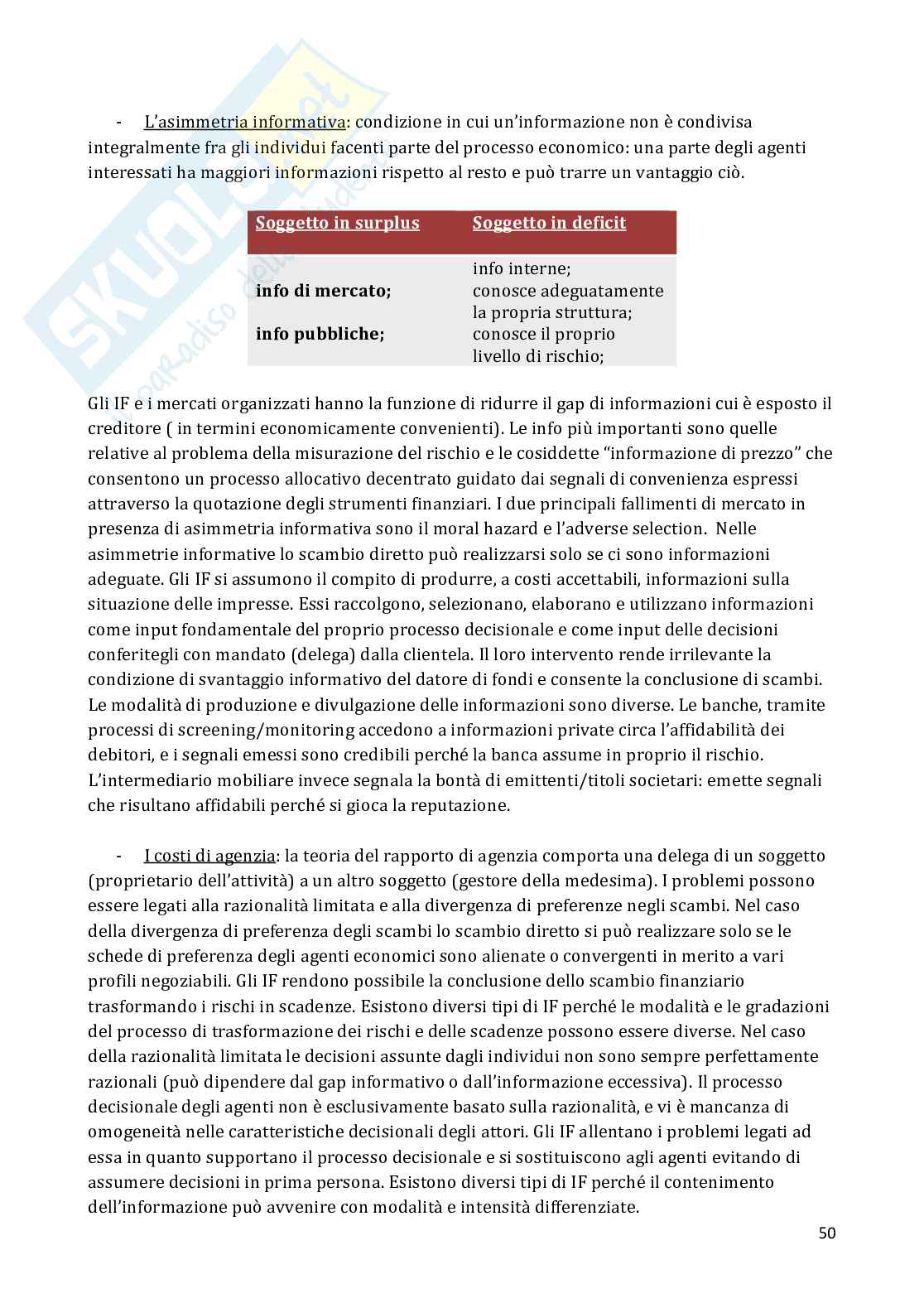 Appuni Economia degli intermediari finanziari Pag. 51
