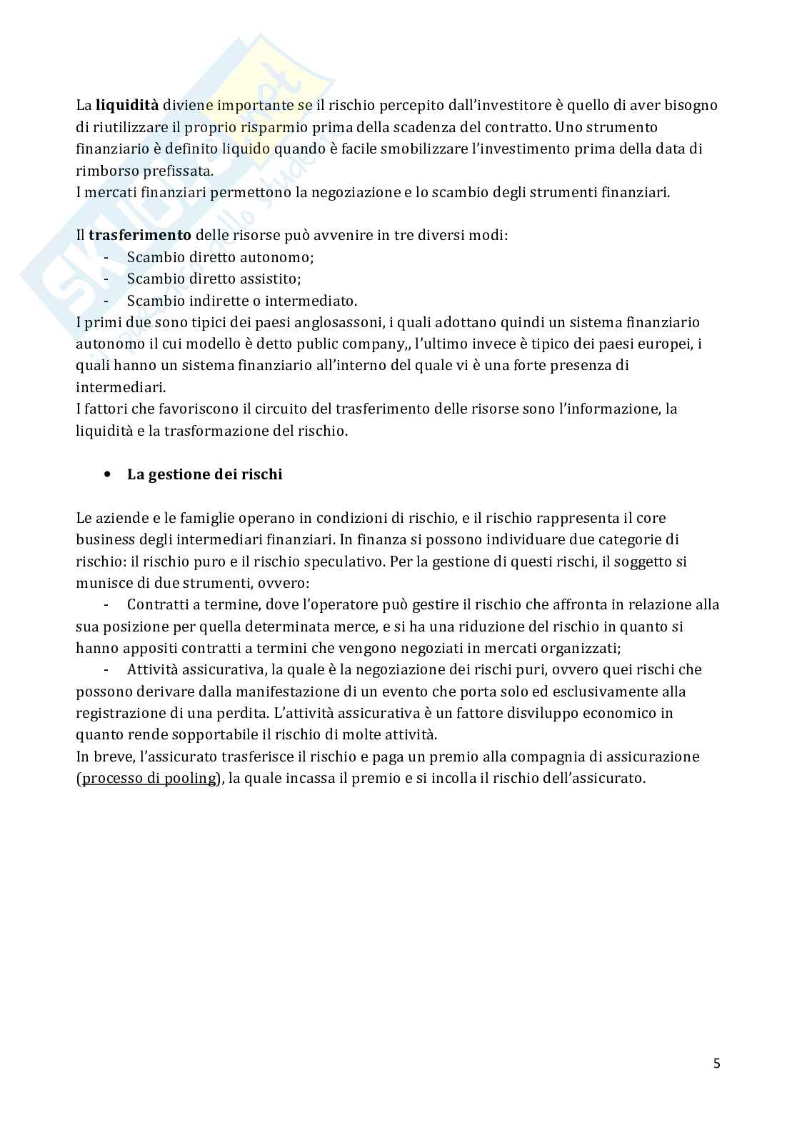Appuni Economia degli intermediari finanziari Pag. 6