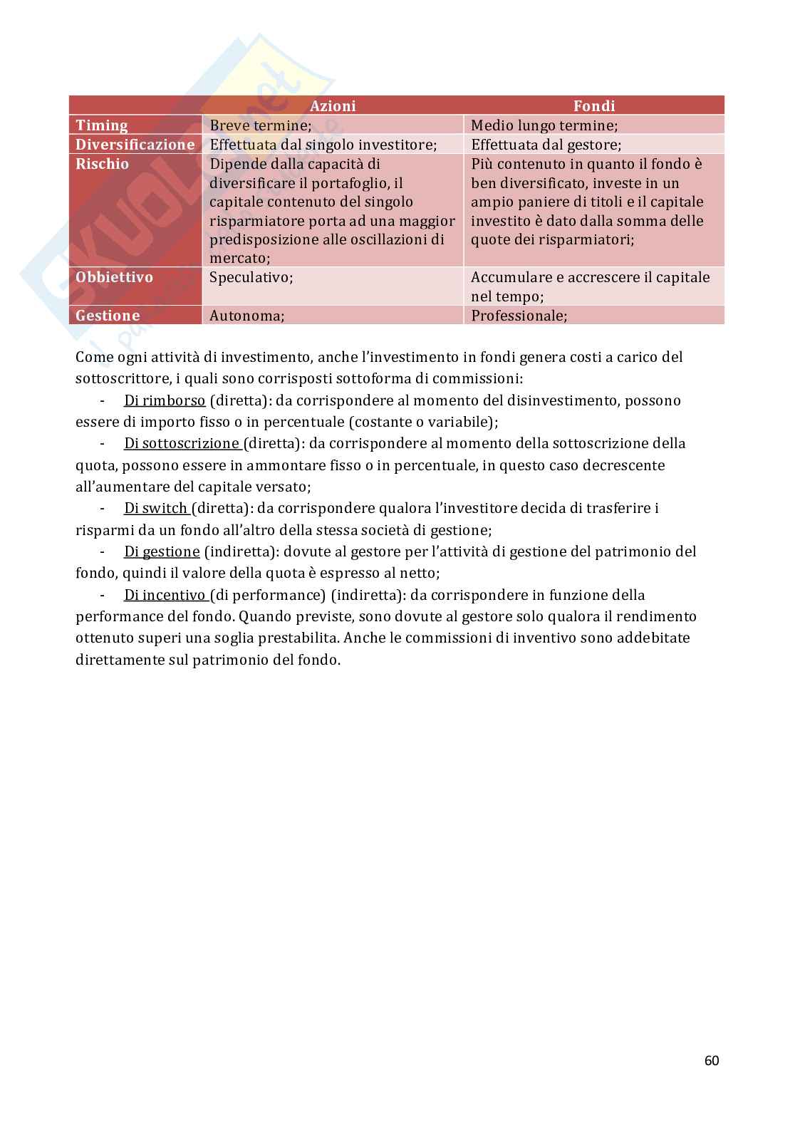Appuni Economia degli intermediari finanziari Pag. 61
