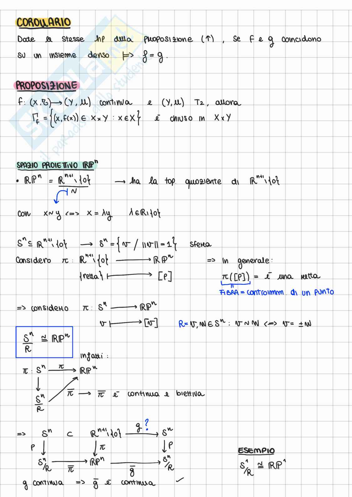 Appunti Geometria II - Topologia Pag. 16