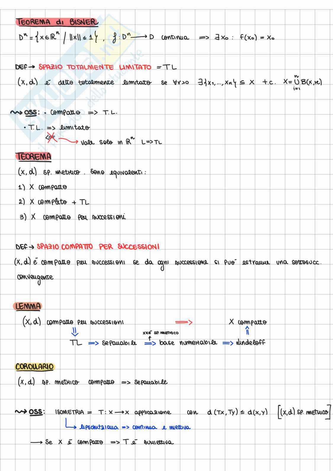 Appunti Geometria II - Topologia Pag. 26