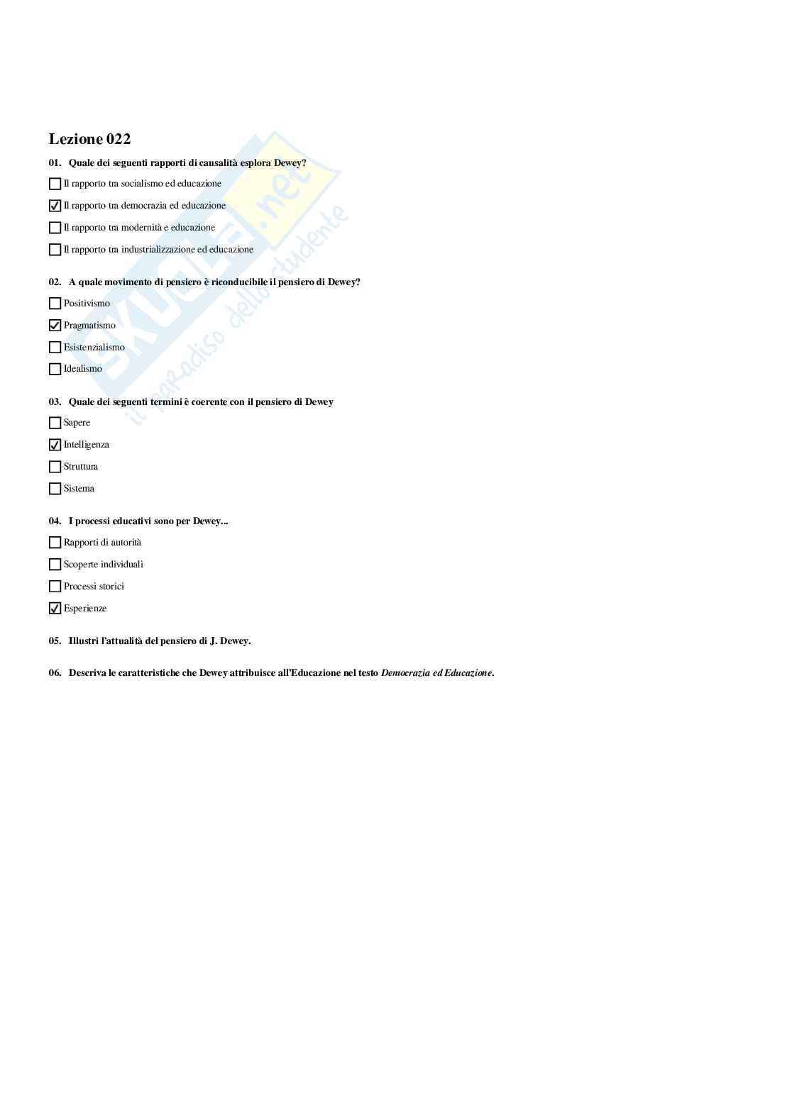 Paniere Sociologia dell'educazione - Risposte multiple - aggiornato (2026) Pag. 21