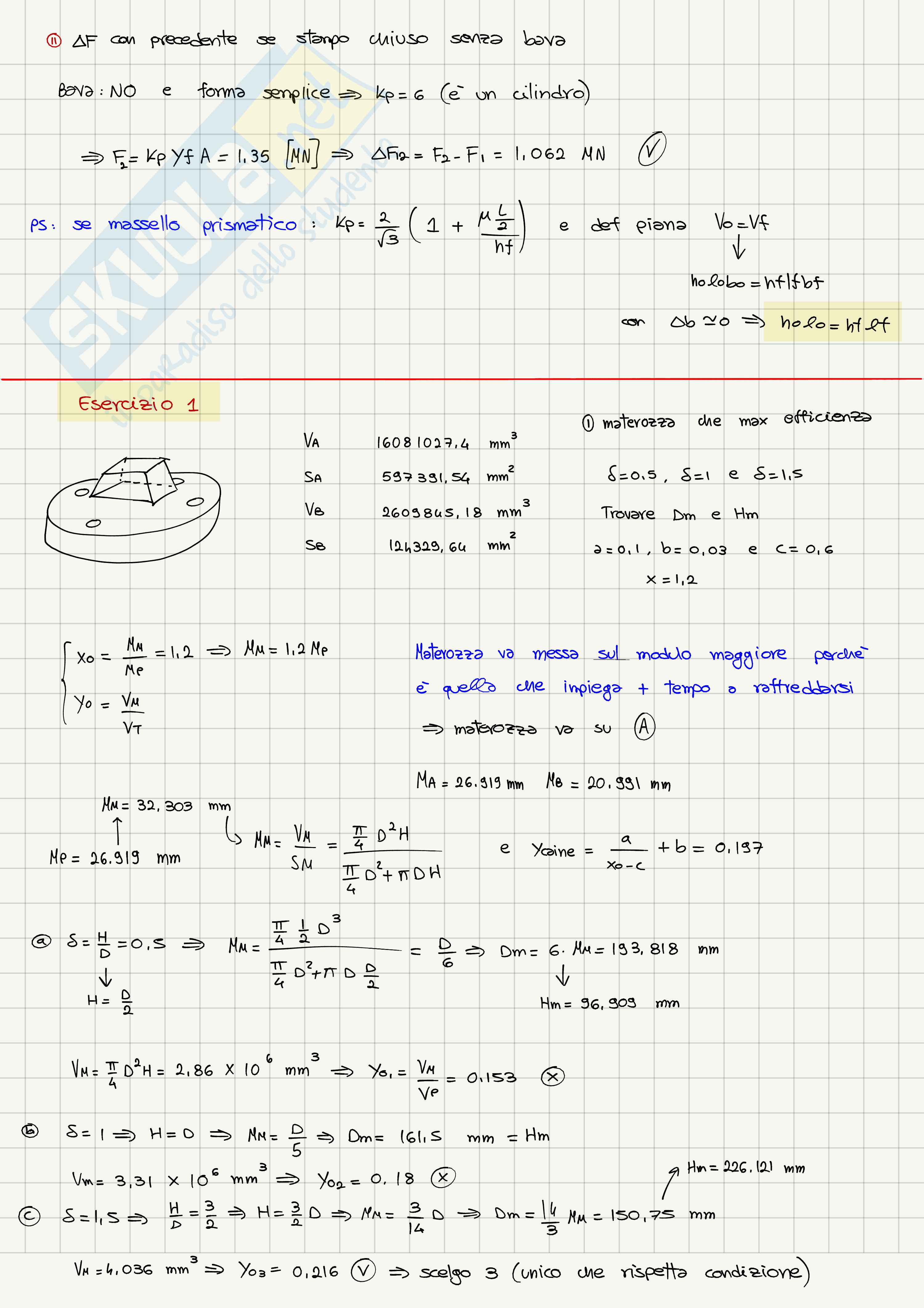 Esercizi Tecnologia meccanica Pag. 6