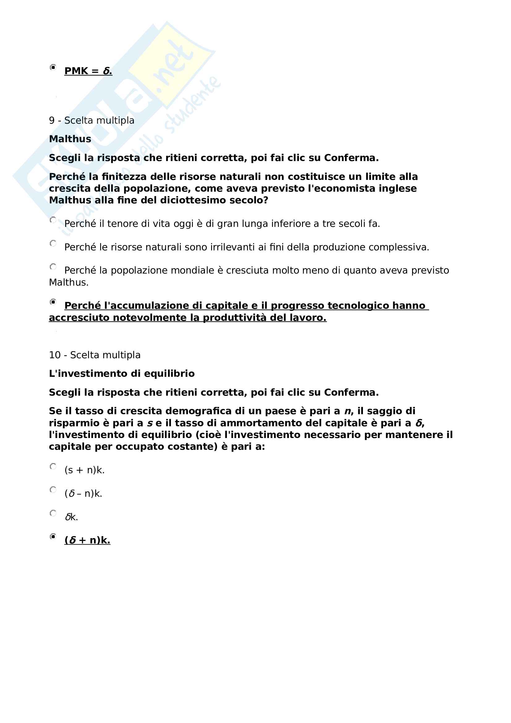 8. La crescita economica I Pag. 26